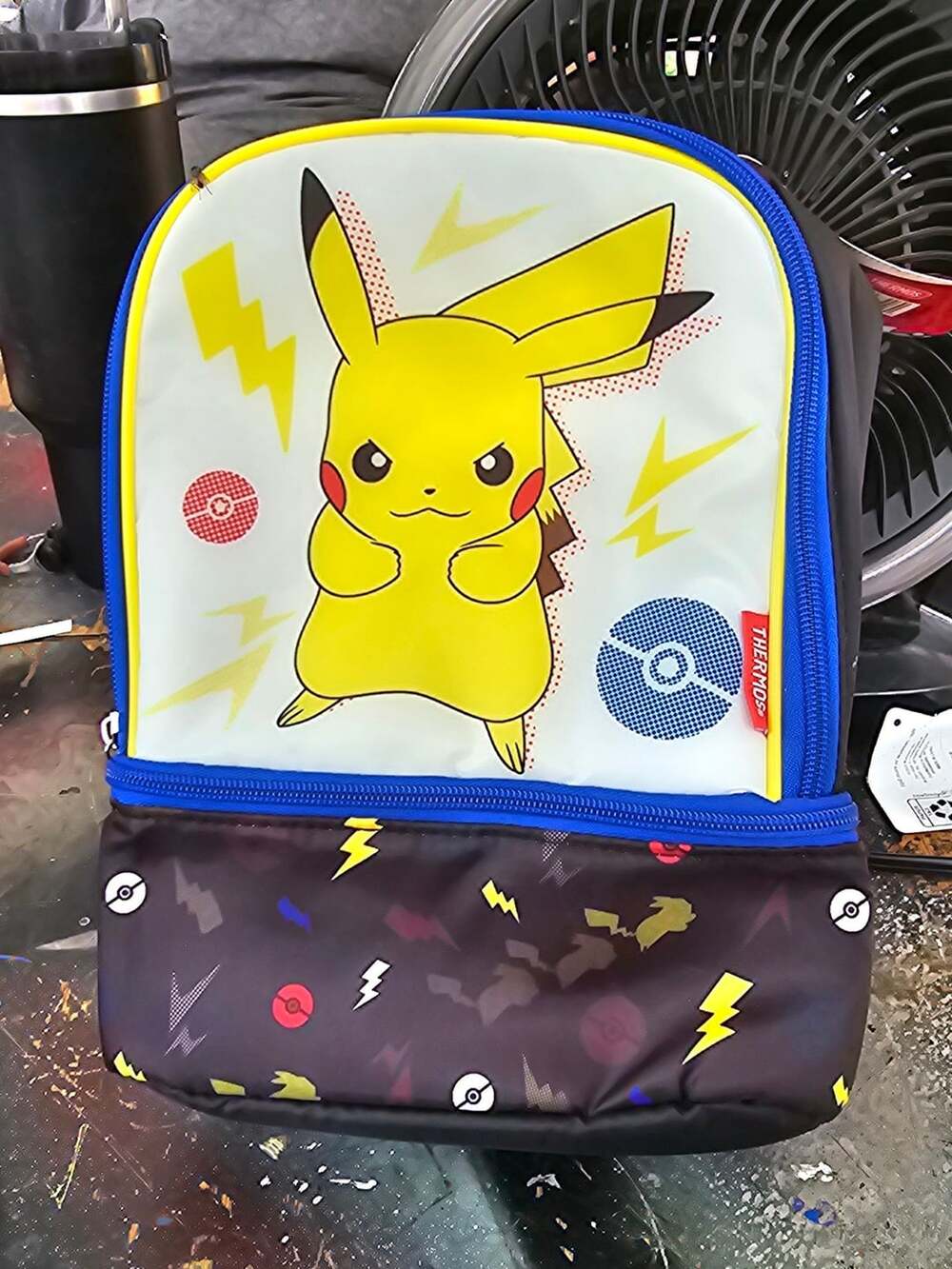 Thermos Pokemon Pikachu Dual Compartment Insulated Lunch Bag